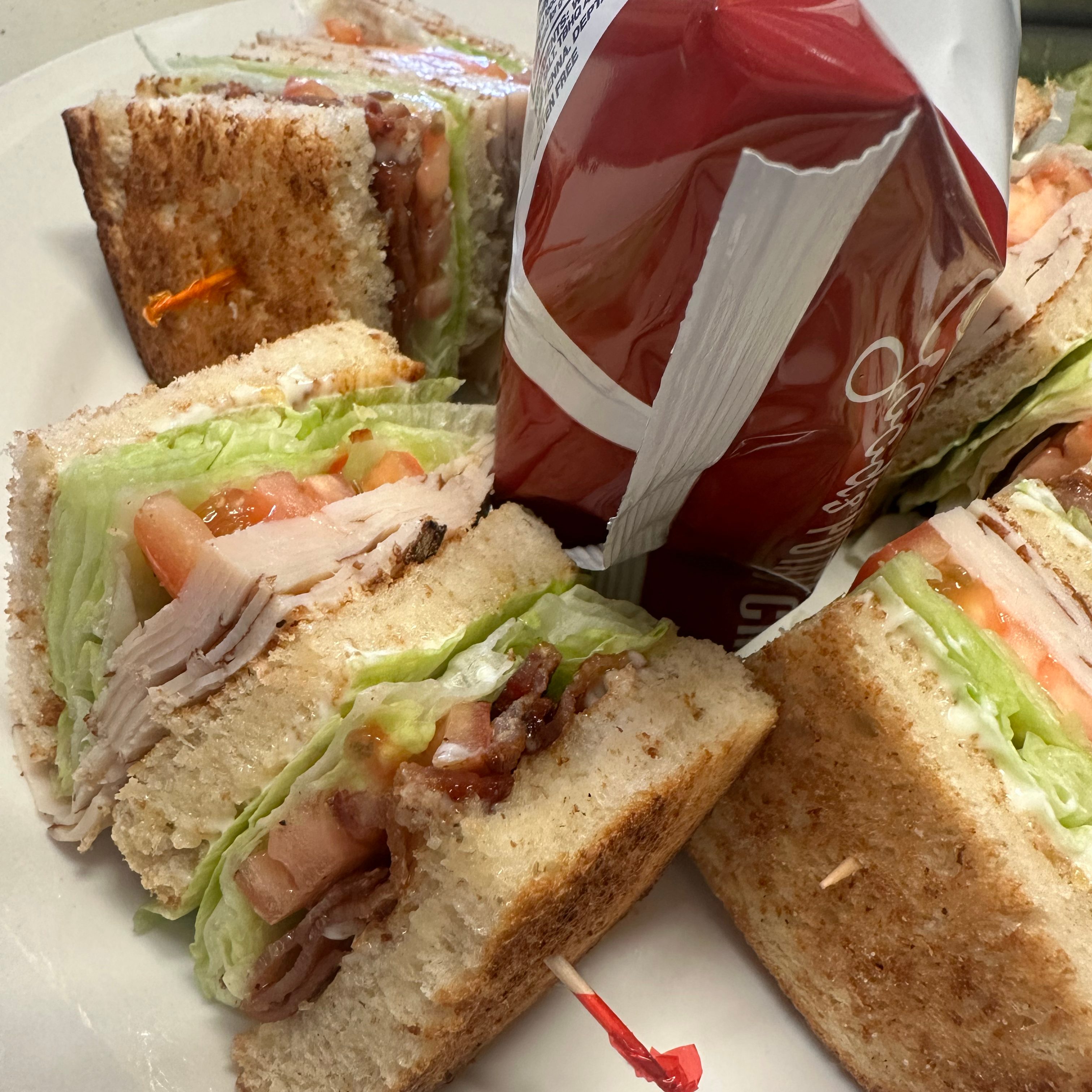 Turkey Club Sandwich.