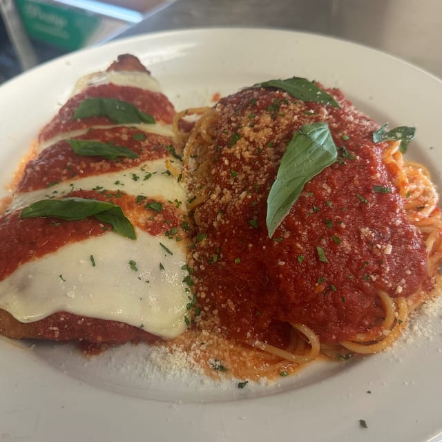 Veal Parmigiana.
