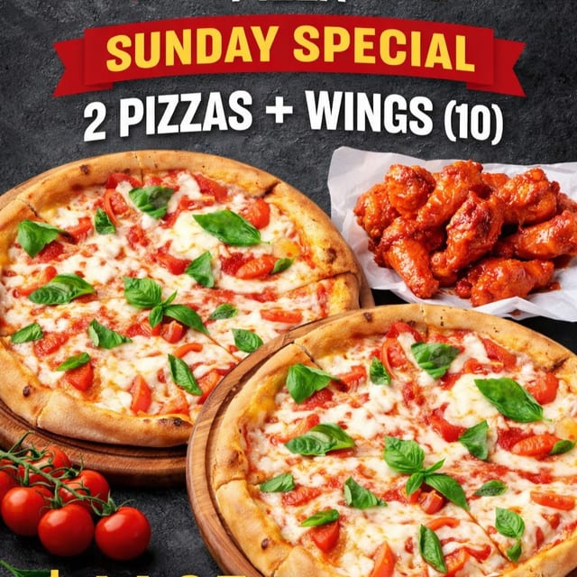 2 pizza + Wings (10).