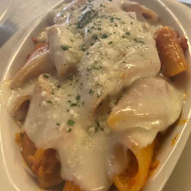 Baked Ziti Alla Sicilian.