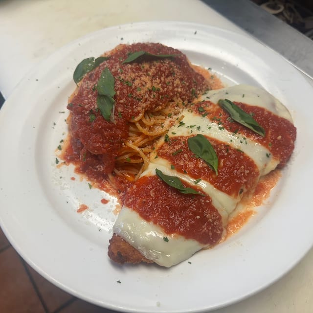 Chicken Parmigiana.