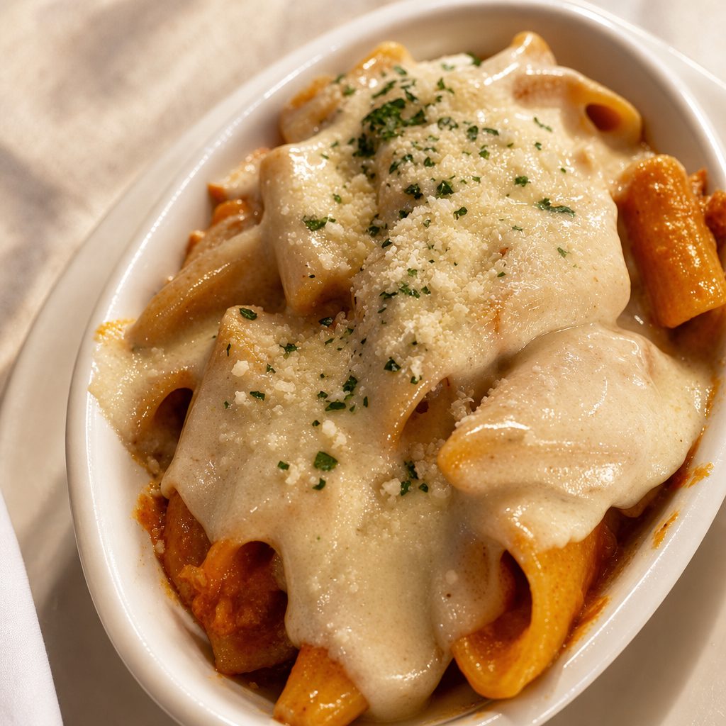 Baked Ziti Alla Sicilian.