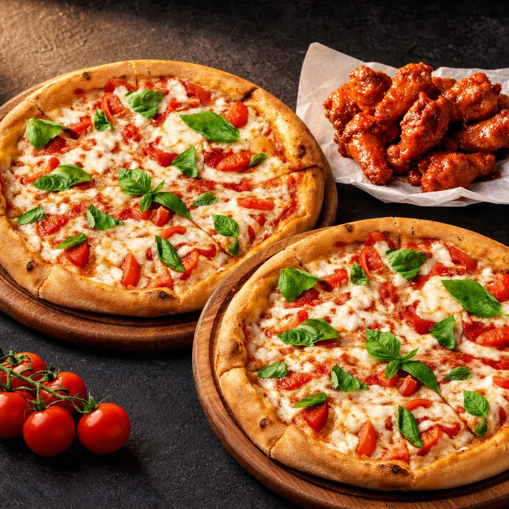 2 pizza + Wings (10).