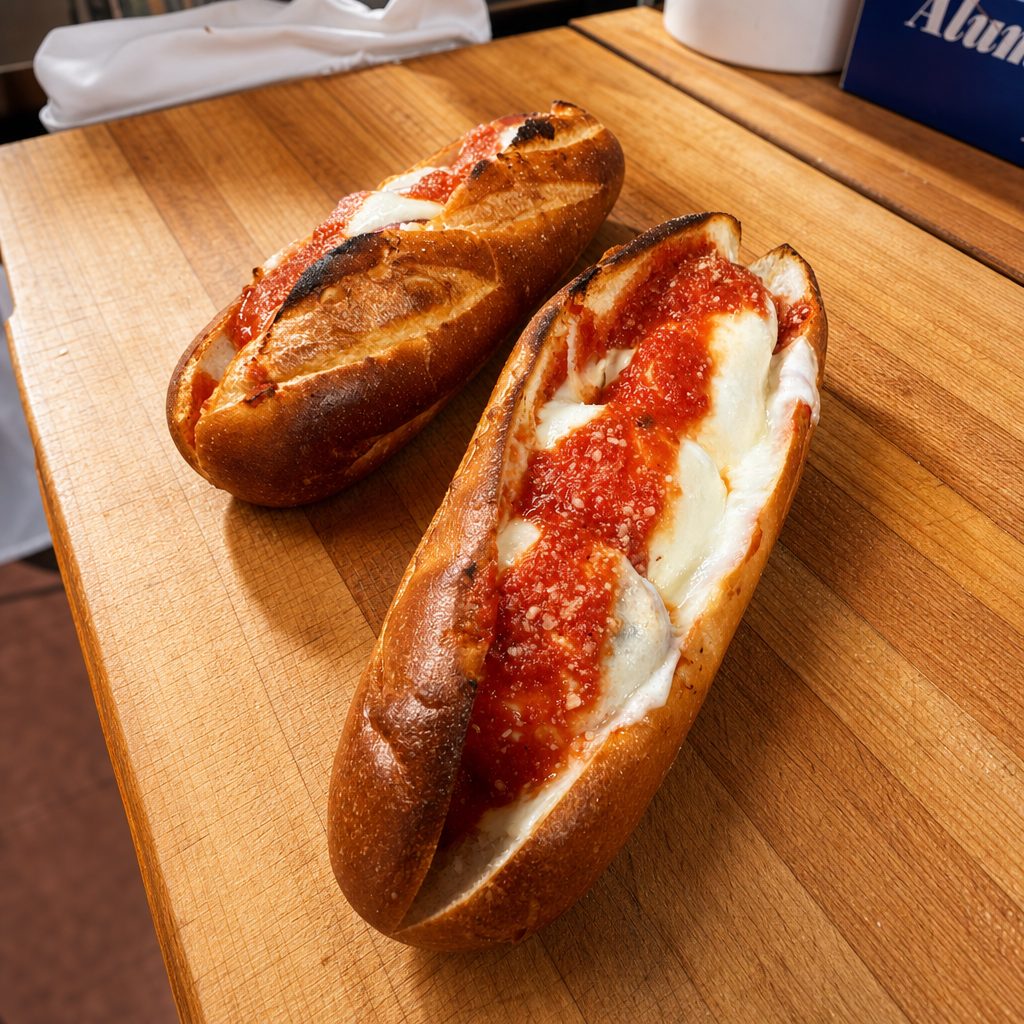 Meatball Parmigiana Sub.