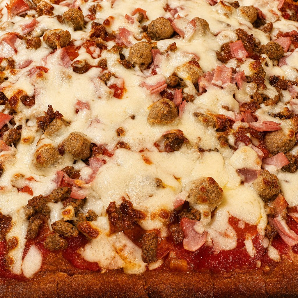 Meatlovers Sicilian Pizza.