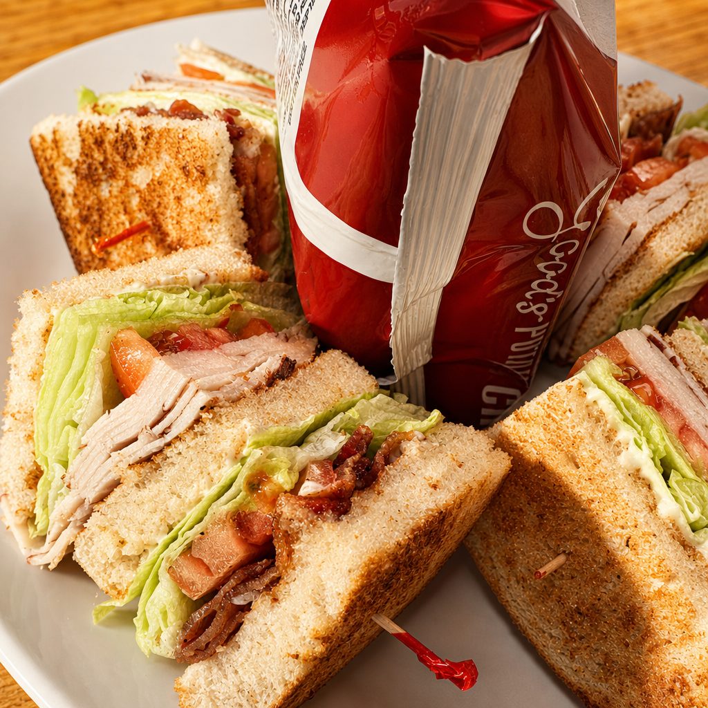 Turkey Club Sandwich.